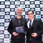 Vencedor da categoria Esportes, Antero Neto, colunista do O Estado de S. Paulo e Canais ESPN, recebe prêmio
