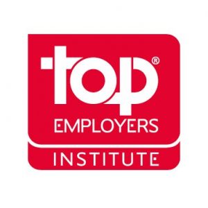 Logo Top Employers - apoio ao evento que discute ações empresariais no âmbito da sigla ESG