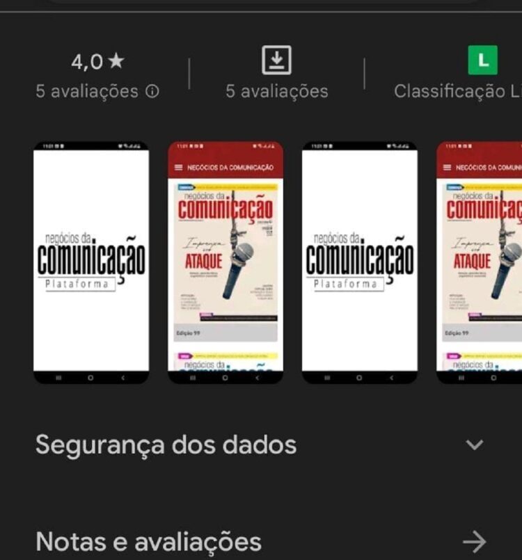 Negócios da Comunicação lança app para Android e IOS