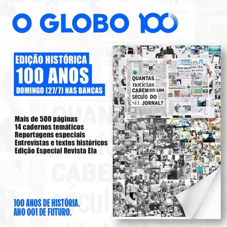 O GLOBO terá a maior edição impressa de sua história neste domingo (27)
