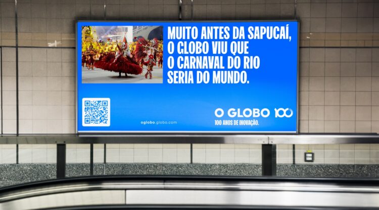 O GLOBO lança campanha publicitária em comemoração ao centenário