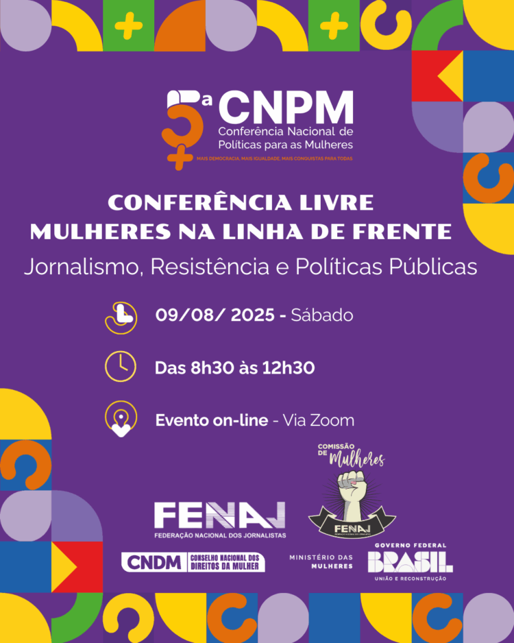 FENAJ promove conferência inédita de mulheres jornalistas sobre comunicação e políticas públicas