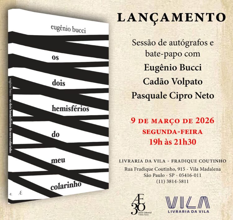 Eugênio Bucci lança livros de poesias que transitam entre arte, política, erotismo, linguagem e cultura